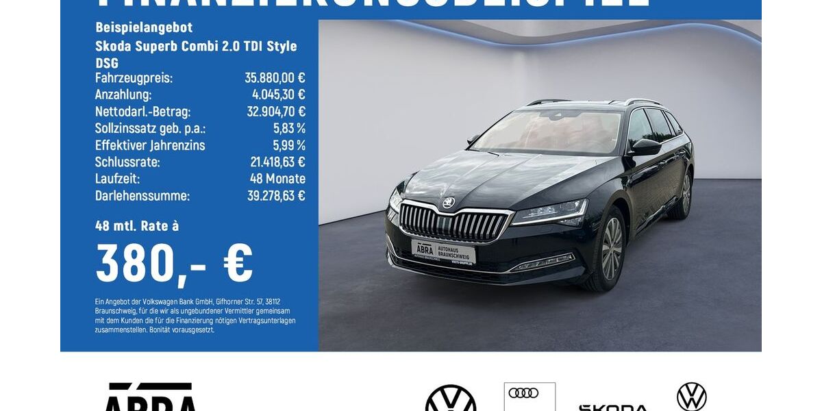 Skoda Superb 34.750 km 35.880 &euro; Braunschweig 38108