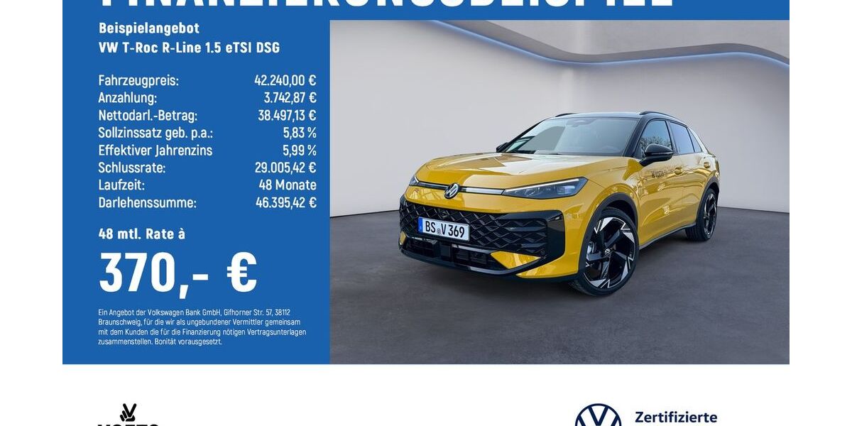 VW T-Roc 6.500 km 40.750 &euro; Braunschweig 38124