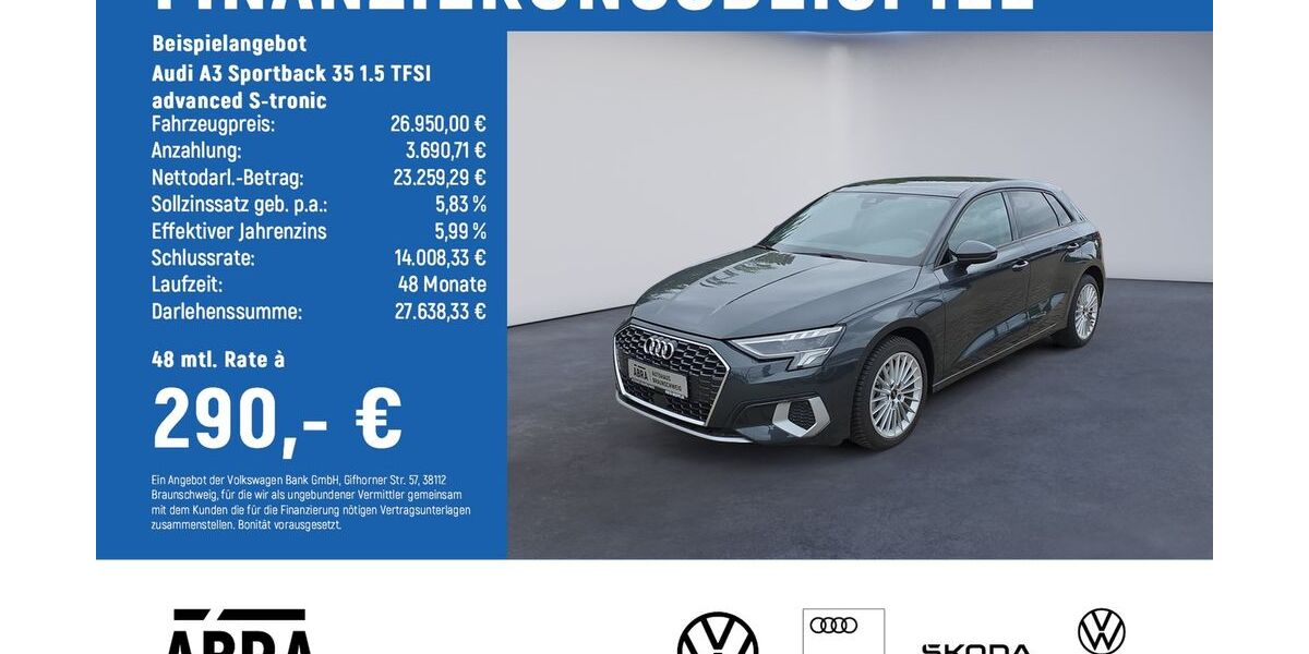 Audi A3 43.450 km 25.750 &euro; Braunschweig 38108