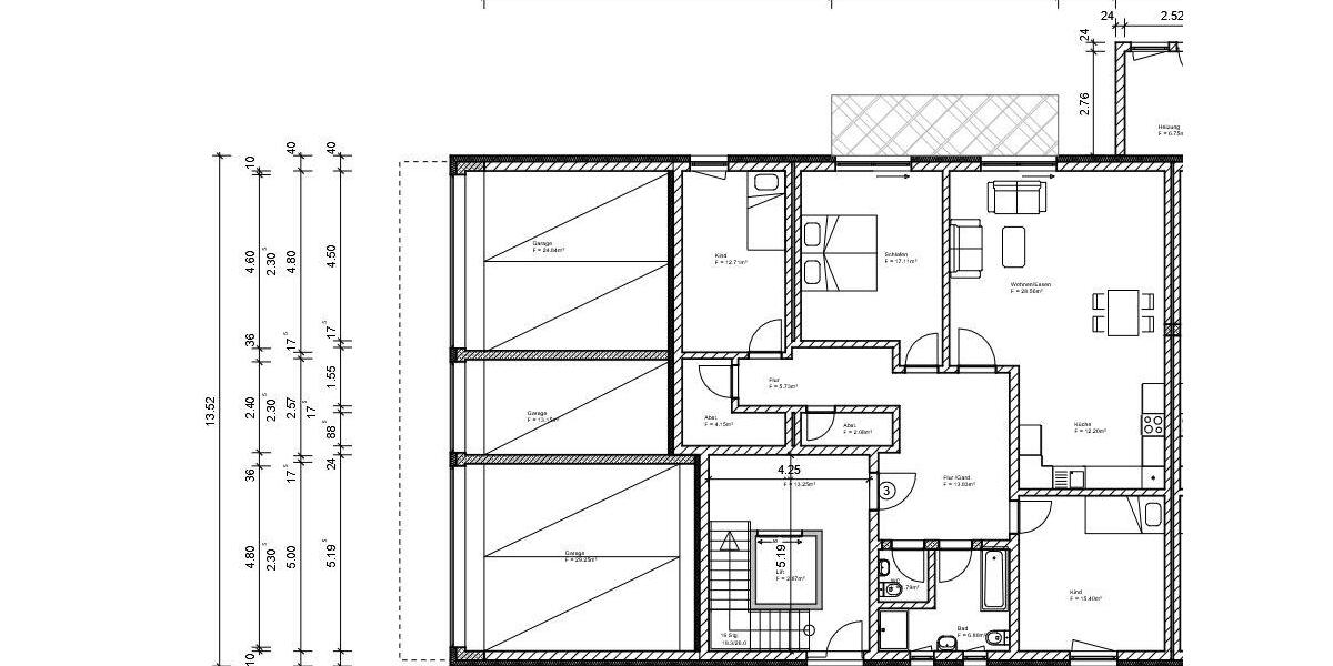 Erdgeschoßwohnung Wolfenbüttel Adersheim - 4 Zimmer, 121 m&sup2;, 1.400&euro; | Angebot:26249621