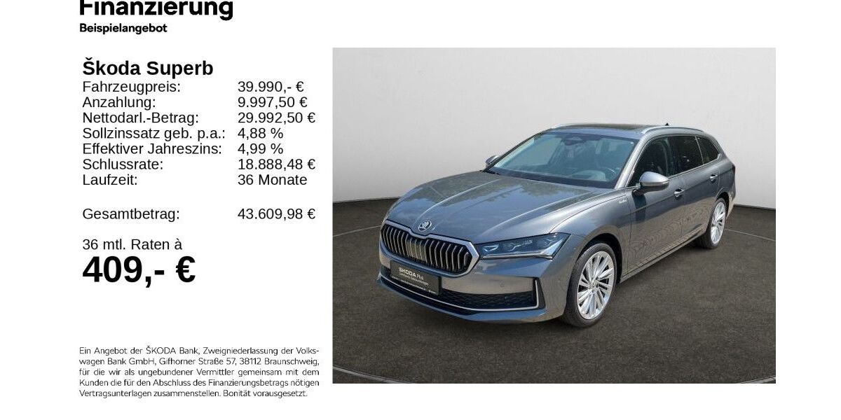 Skoda Superb 50.489 km 38.670 &euro; Hildesheim 31137