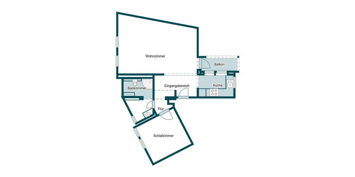 Etagenwohnung Wolfenbüttel Stadtgebiet - 2 Zimmer, 48 m&sup2;, 129.000&euro; | Angebot:26229728