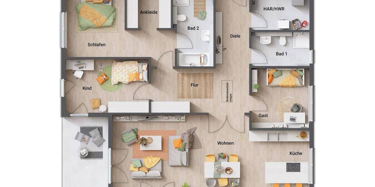 Bungalow Salzgitter Salder - 5 Zimmer, 133 m&sup2;, 373.850&euro; | Angebot:25669752