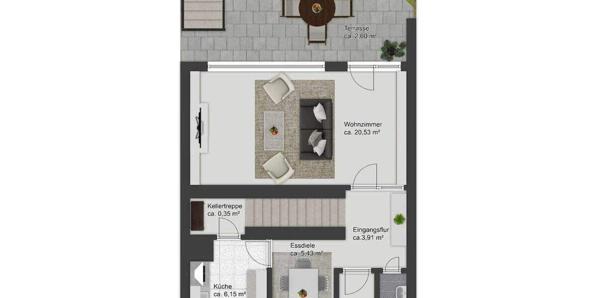 Reihenmittelhaus Salzgitter Lebenstedt - 3 Zimmer, 87 m&sup2;, 189.000&euro; | Angebot:25815489