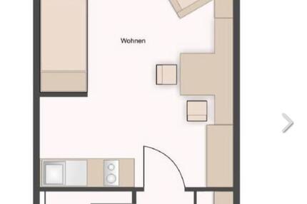 Möblierte 1-Zimmer-Wohnung zur Zwischenmiete im Juli