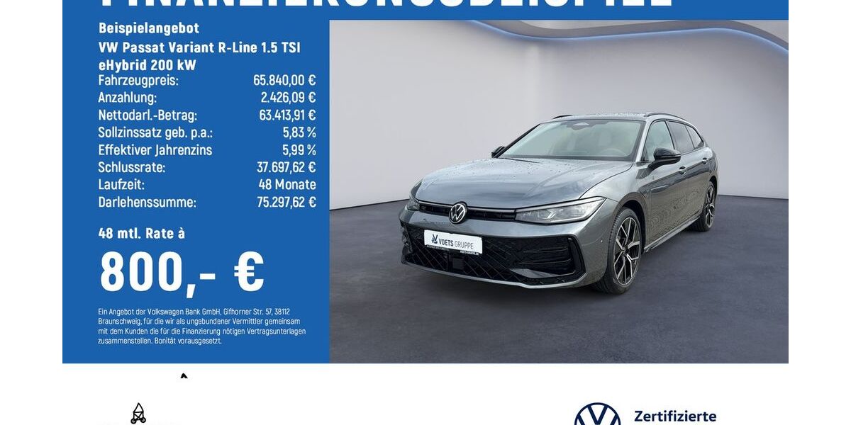 VW Passat Variant 1.500 km 64.840 &euro; Wolfenbüttel 38304