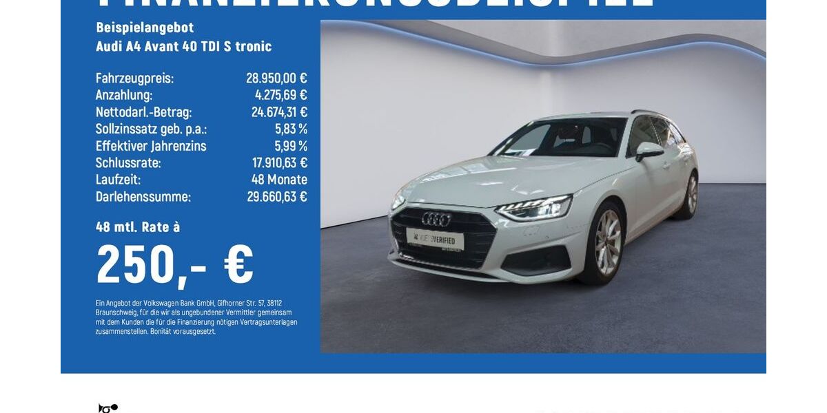Audi A4 56.850 km 28.950 &euro; Braunschweig 38122