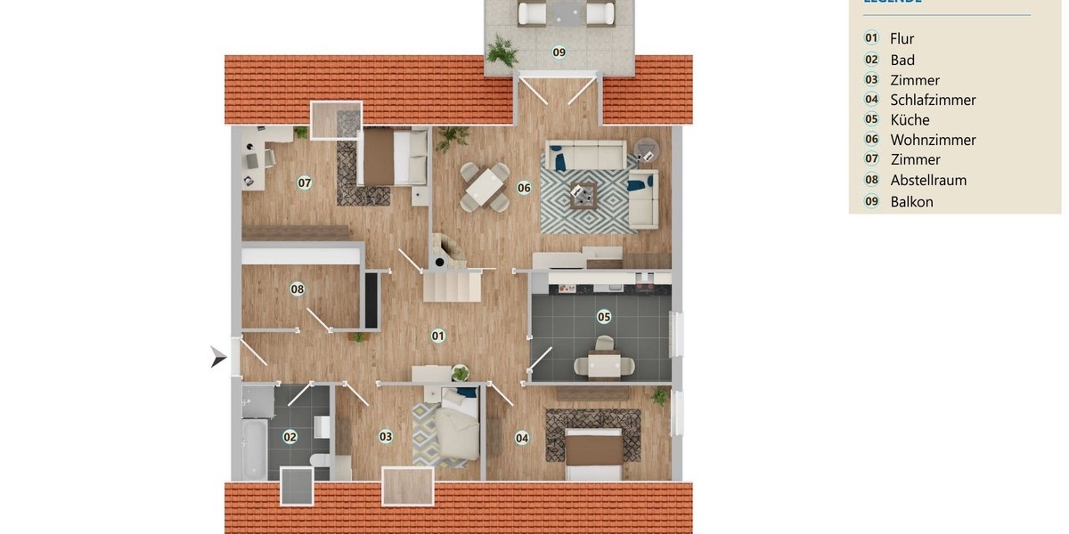 Wohnen über den Dächern - Maisonettenwohnung Diekholzen | Angebot:26072086