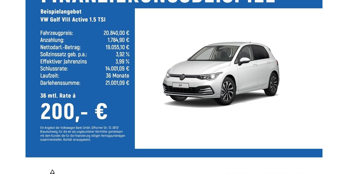 VW Golf 53.967 km 20.940 &euro; Wolfenbüttel 38304
