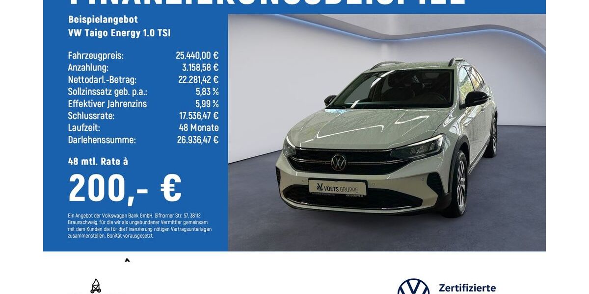 VW Taigo 6.500 km 26.440 &euro; Wolfenbüttel 38304