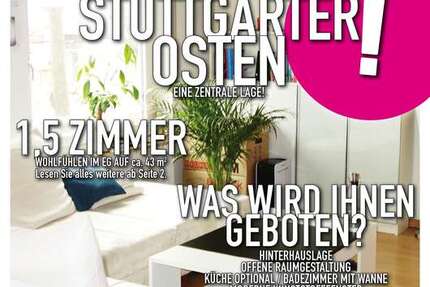 Wohnung zum Mieten in Stuttgart 580 € 43 m²