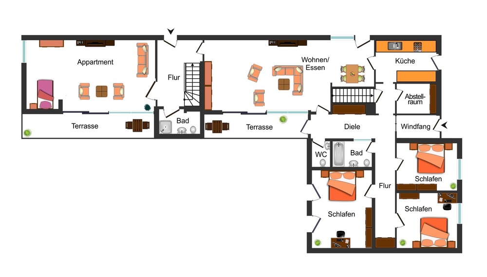 **KANZLERFELD: MODERNISIERTER SCHMIED-BUNGALOW MIT EXKLUSIVEM APARTMENT** - Bungalow Braunschweig Lehndorf-Watenbüttel | Angebot:27222751
