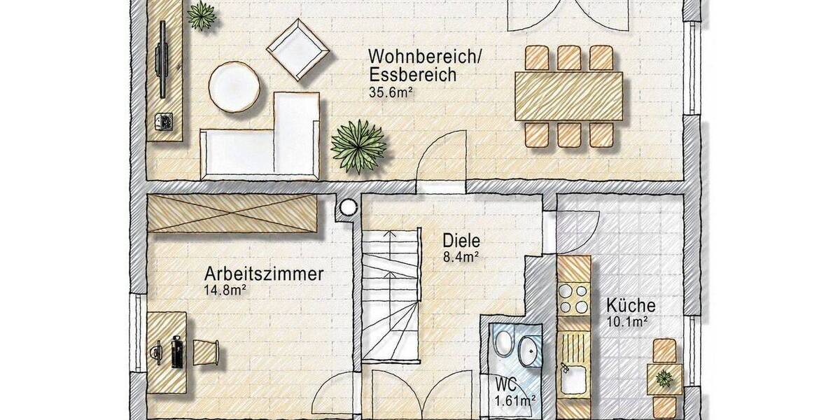 Einfamilienhaus Salzgitter Lebenstedt Lebenstedt - 4 Zimmer, 105 m&sup2;, 339.000&euro; | Angebot:26926305