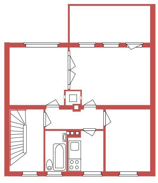 Etagenwohnung Goslar - 3 Zimmer, 65 m&sup2;, 470&euro; | Angebot:26214835