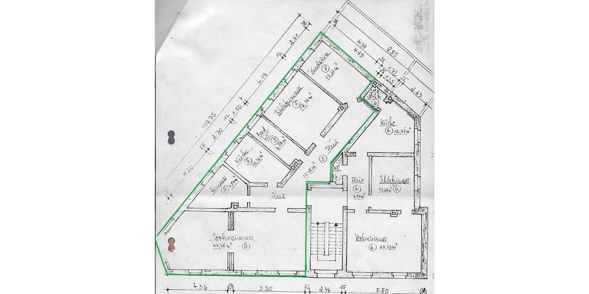 Etagenwohnung Braunschweig Wabe-Schunter-Beberbach - 4 Zimmer, 116 m&sup2;, 349.000&euro; | Angebot:26224445