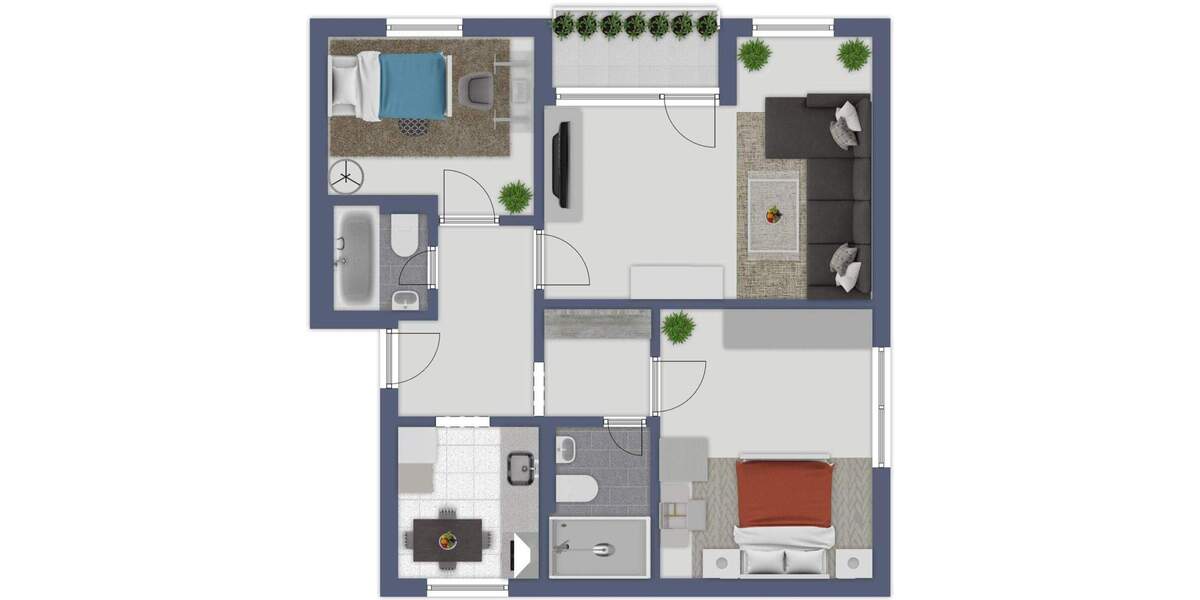 Etagenwohnung Braunschweig Weststadt - 3 Zimmer, 77 m&sup2;, 235.000&euro; | Angebot:25211715