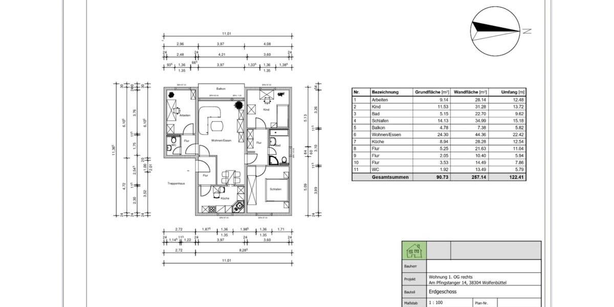 Etagenwohnung Wolfenbüttel Adersheim - 4 Zimmer, 90 m&sup2;, 200.000&euro; | Angebot:24571116