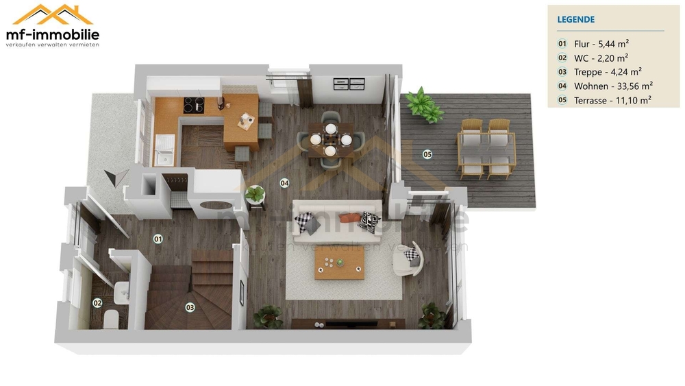 Reihenendhaus in Hondelage, kurzfristig frei! - Reihenhaus Braunschweig Wabe-Schunter-Beberbach | Angebot:26854463