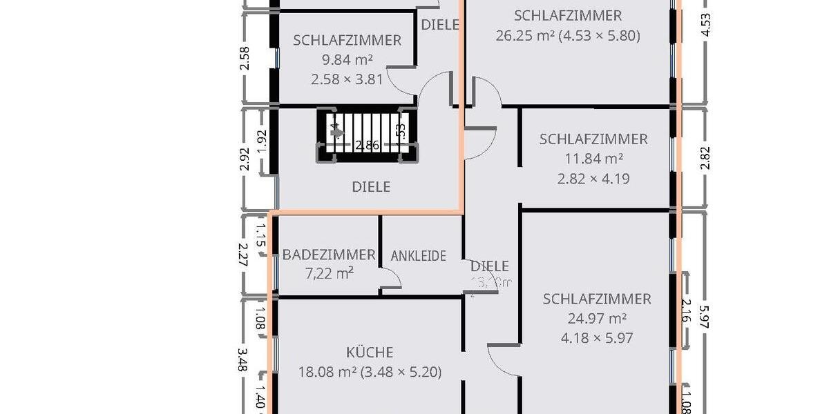 Etagenwohnung Bockenem - 3 Zimmer, 105 m&sup2;, 575&euro; | Angebot:26022668