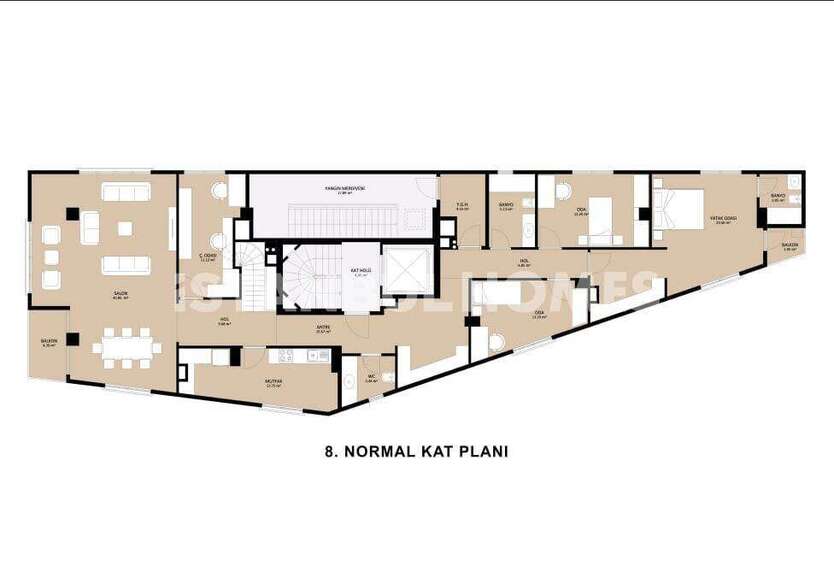 Wohnung zum Kaufen in Kadıköy 706.000 € 125 m²