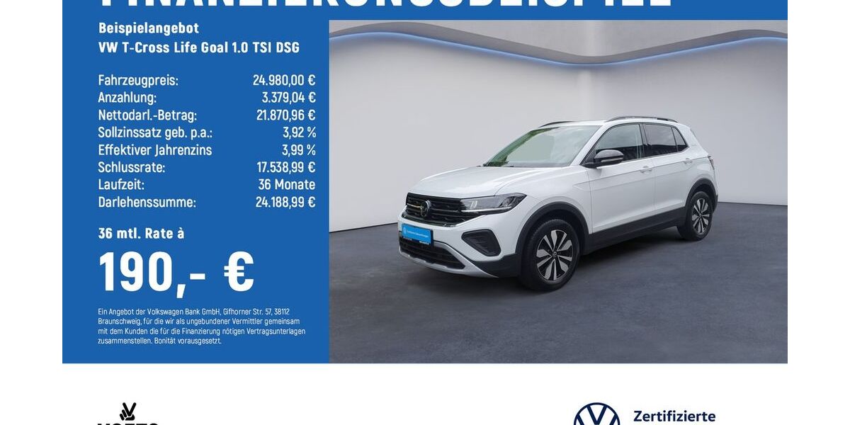 VW T-Cross 4.550 km 24.980 &euro; Braunschweig 38124