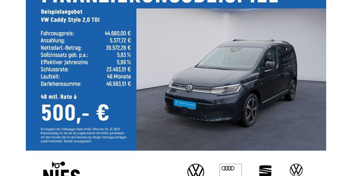 VW Caddy 3.823 km 44.680 &euro; Braunschweig 38122
