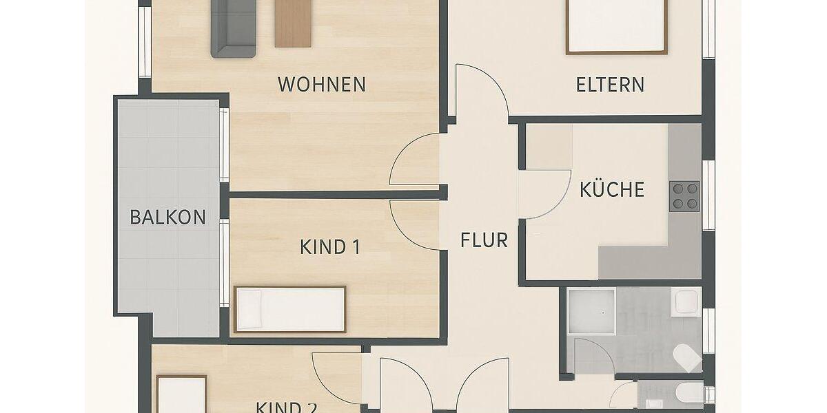 Etagenwohnung Hildesheim - 4 Zimmer, 94 m&sup2;, 238.000&euro; | Angebot:27168824