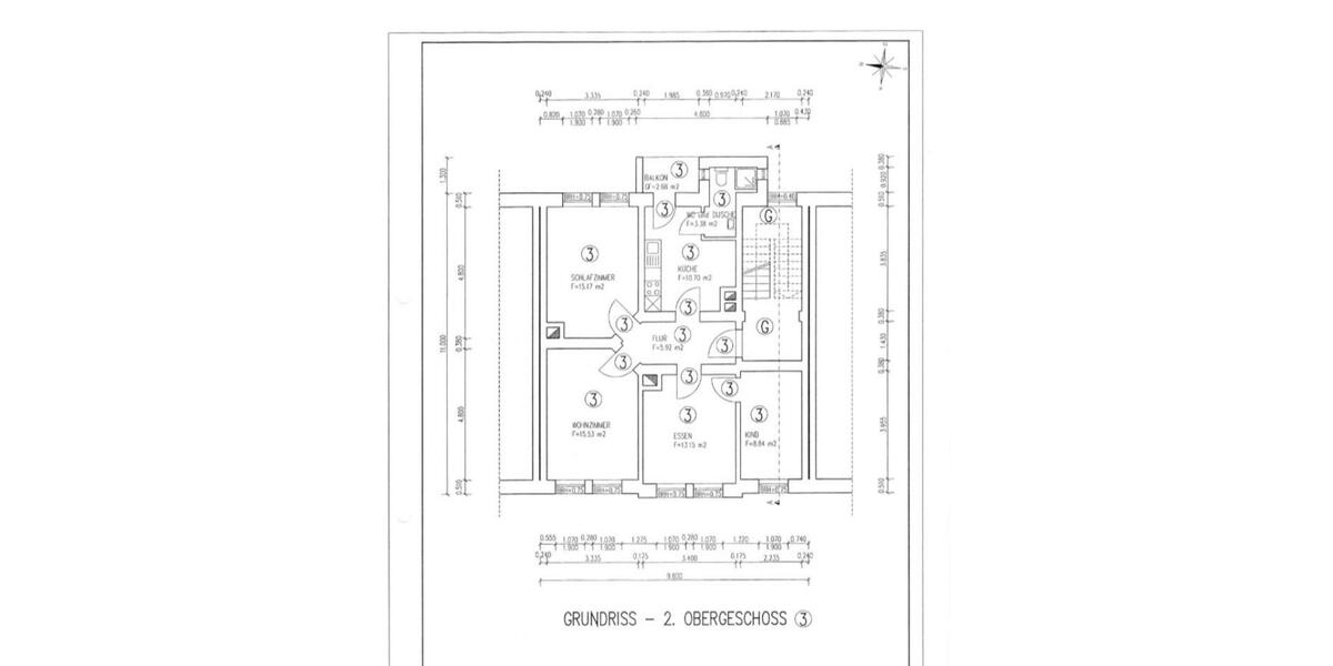 Etagenwohnung Hildesheim Oststadt/Stadtfeld - 4 Zimmer, 74 m&sup2;, 900&euro; | Angebot:25352622