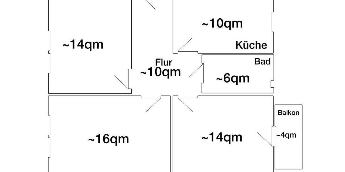 Hochparterre Braunschweig Östliches Ringgebiet - 3 Zimmer, 70 m&sup2;, 1.070&euro; | Angebot:26647141