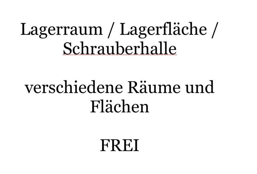 Lagerraum Lagerabteil Lagerfläche Schrauberhalle