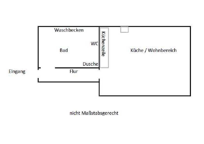 Etagenwohnung Braunschweig Broitzem - 1 Zimmer, 38 m&sup2;, 375&euro; | Angebot:26431887