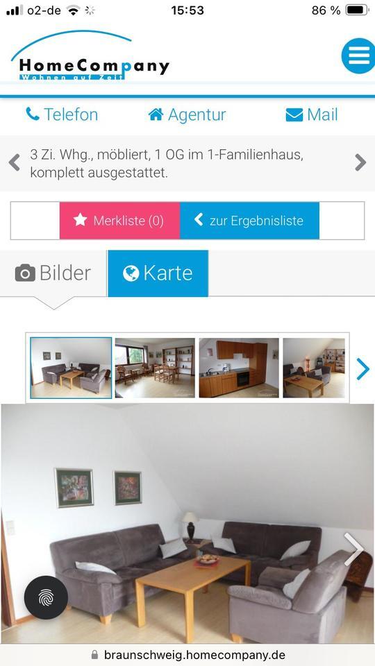 Möblierte Wohnung in Lehre zu vermieten