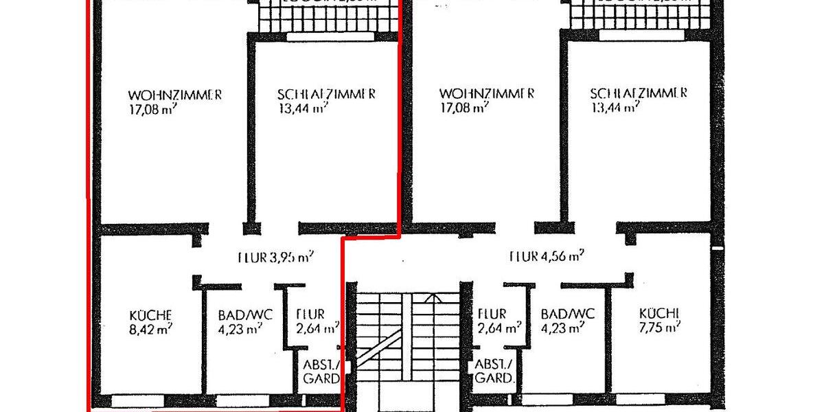 Erdgeschoßwohnung Braunschweig Heidberg-Melverode - 2 Zimmer, 52 m&sup2;, 129.000&euro; | Angebot:27209258
