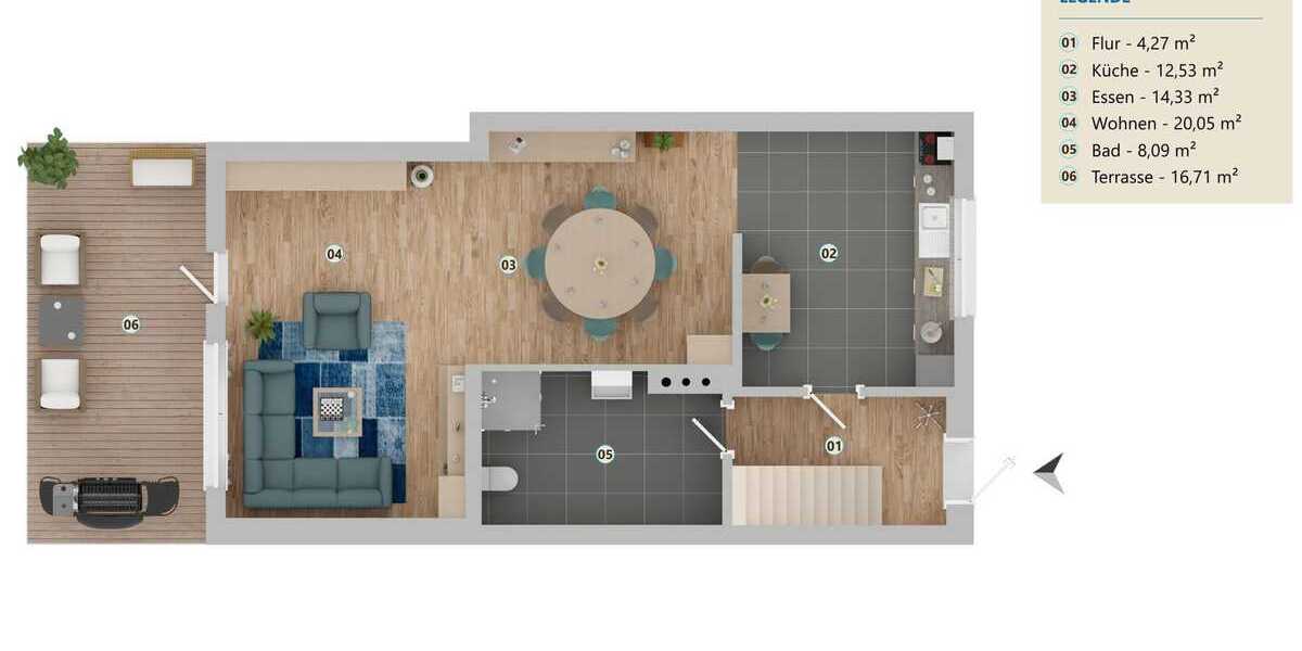 Gepflegtes Reihenhaus mit Potenzial 3 zimmer
