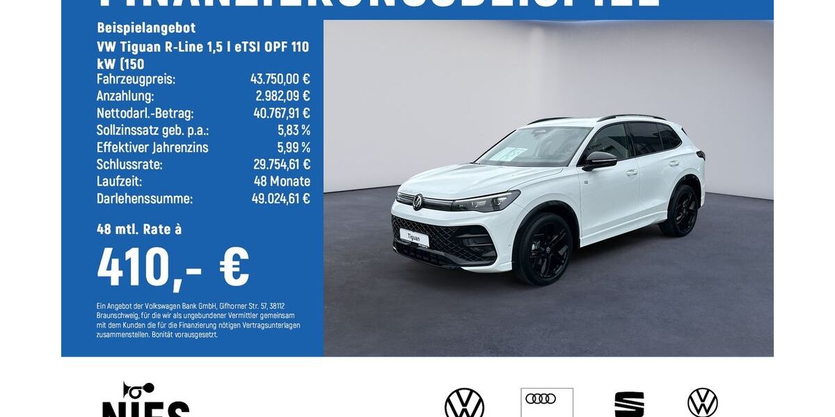 VW Tiguan 4.500 km 42.880 &euro; Braunschweig 38122