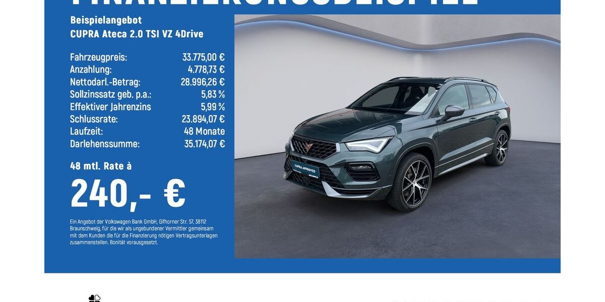 Cupra Ateca 25.350 km 33.375 &euro; Braunschweig 38114