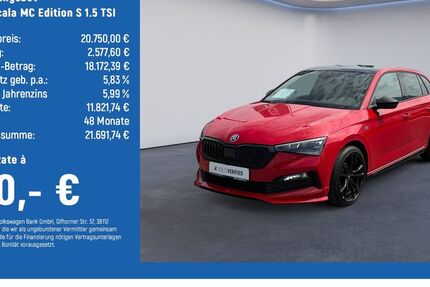 Skoda Scala 67.100 km 20.250 &euro; Braunschweig 38124