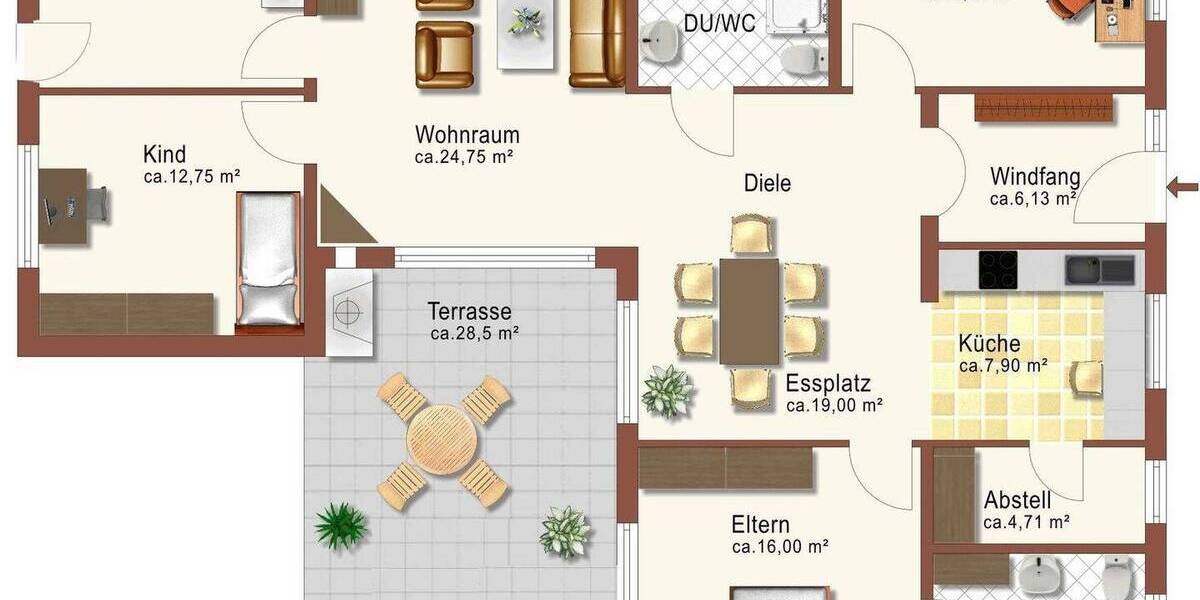 Bungalow Salzgitter Thiede - 4 Zimmer, 144 m&sup2;, 339.000&euro; | Angebot:26228607