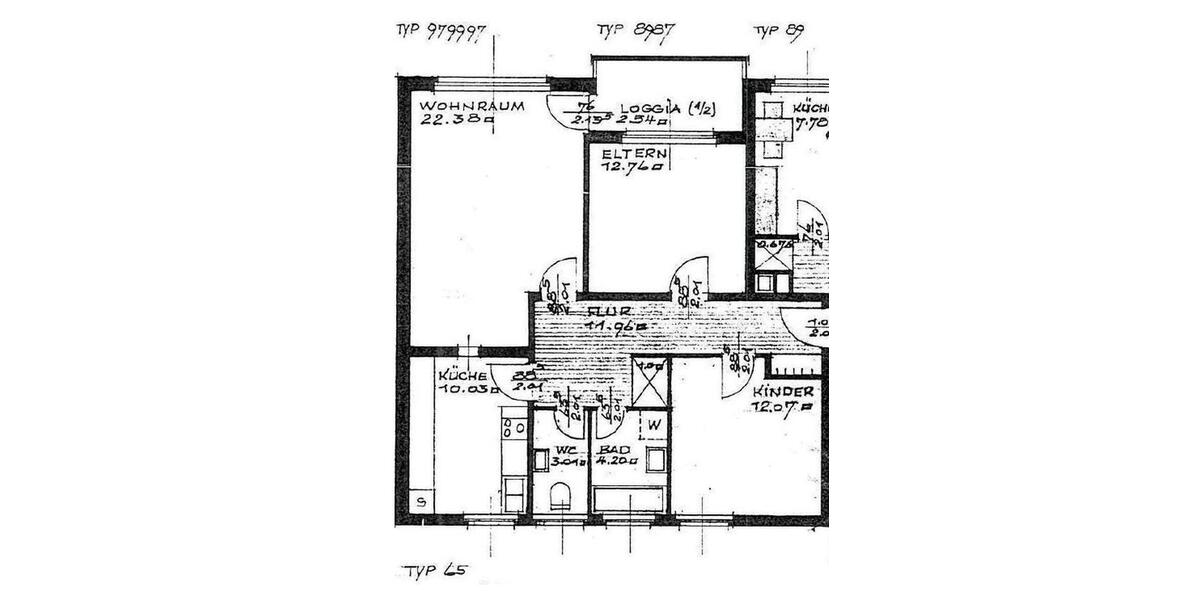 Etagenwohnung Goslar Jürgenohl - 3 Zimmer, 78 m&sup2;, 560&euro; | Angebot:26033613