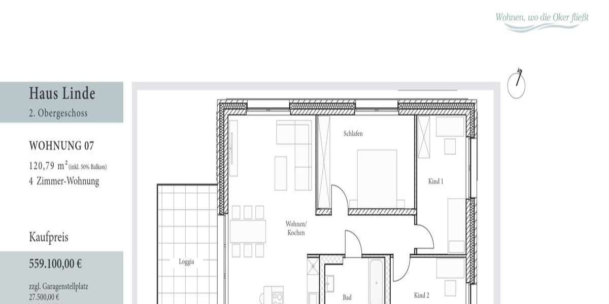 Etagenwohnung Wolfenbüttel - 4 Zimmer, 121 m&sup2;, 559.100&euro; | Angebot:27168617