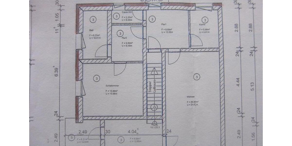 Etagenwohnung Braunschweig Lehndorf-Watenbüttel - 3 Zimmer, 85 m&sup2;, 225.000&euro; | Angebot:27264814
